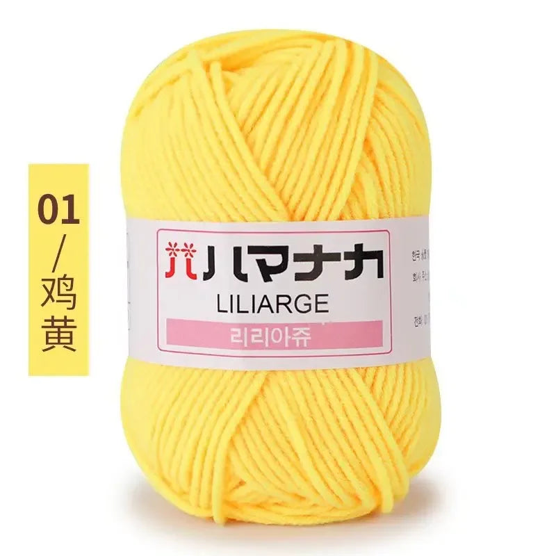 Soft Cotton Velvet Baby Knitting Crochet Yarn