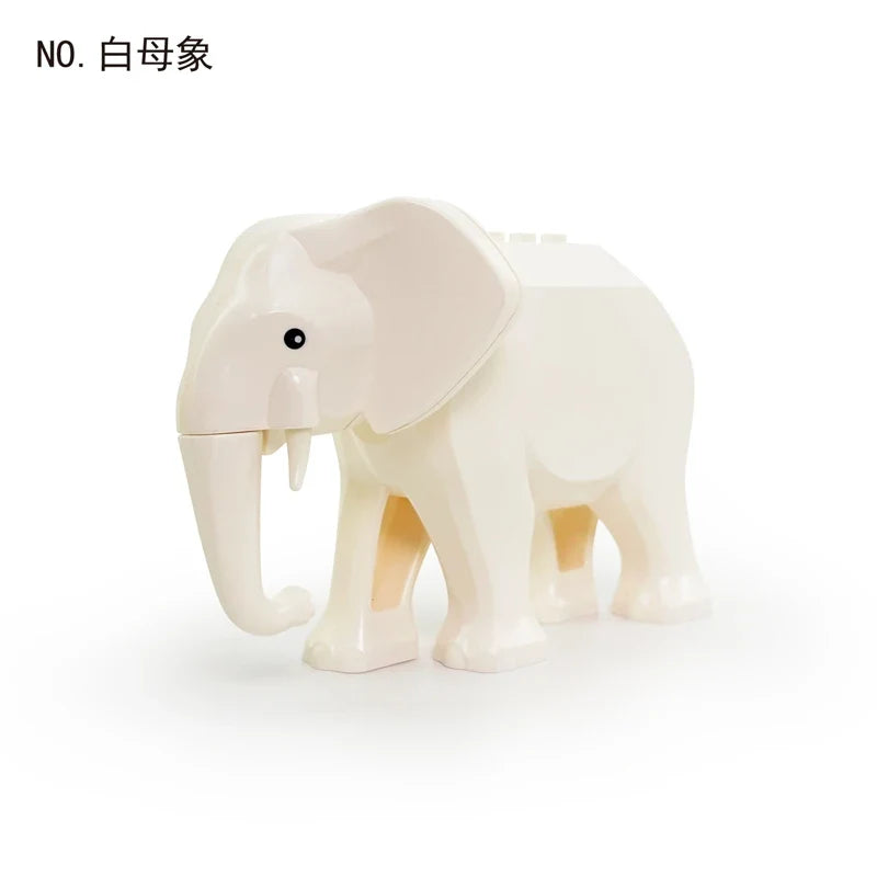 Farm Zoo Animal Building Blocks Educational Set