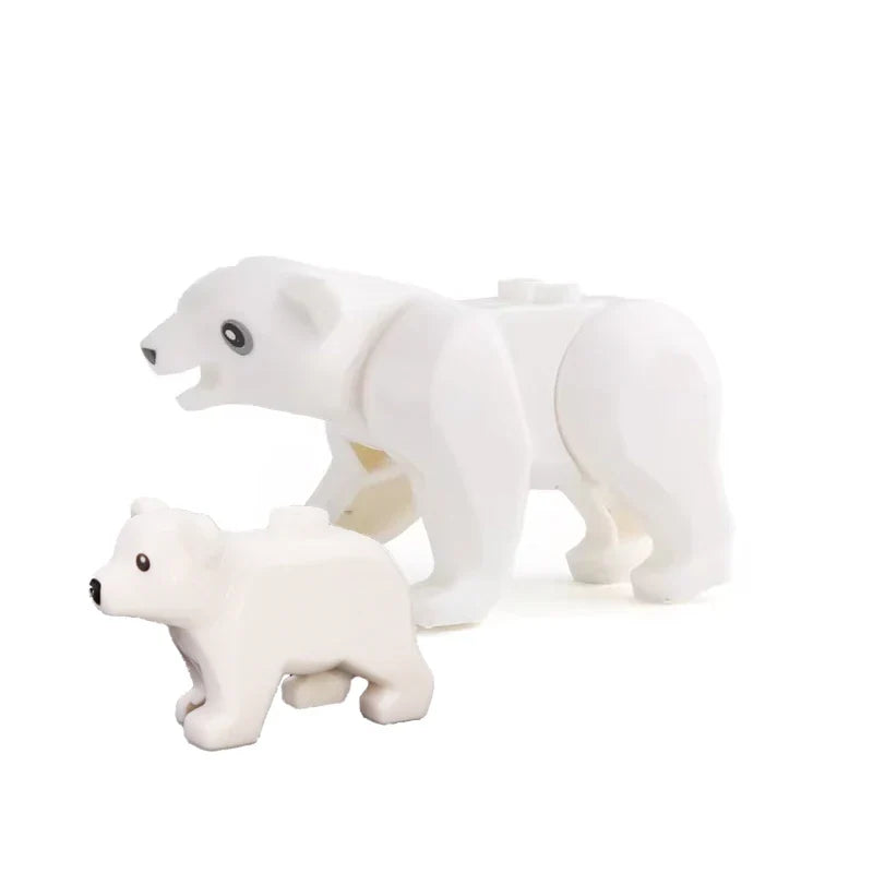 Farm Zoo Animal Building Blocks Educational Set