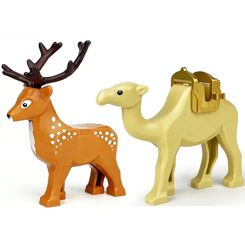 Farm Zoo Animal Building Blocks Educational Set