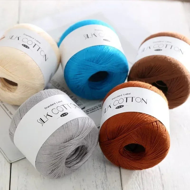 50g Silk Lace Cotton Milk Crochet Yarn