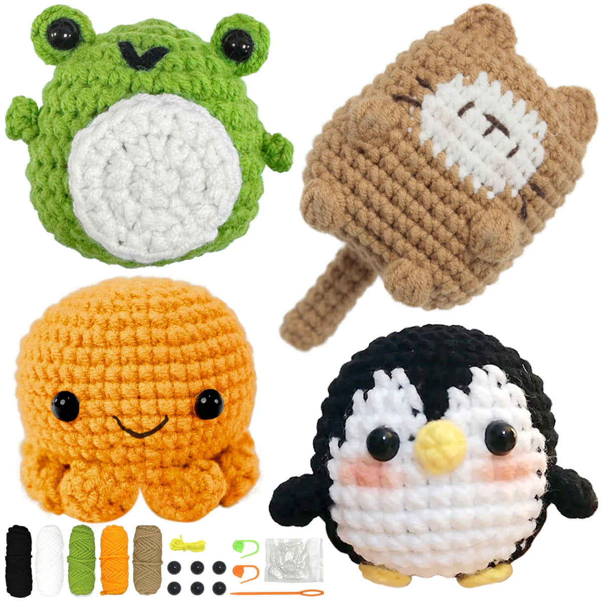 Animal Series Crochet Kit For Beginners Step-By-Step
