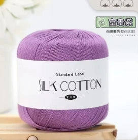 50g Silk Lace Cotton Milk Crochet Yarn