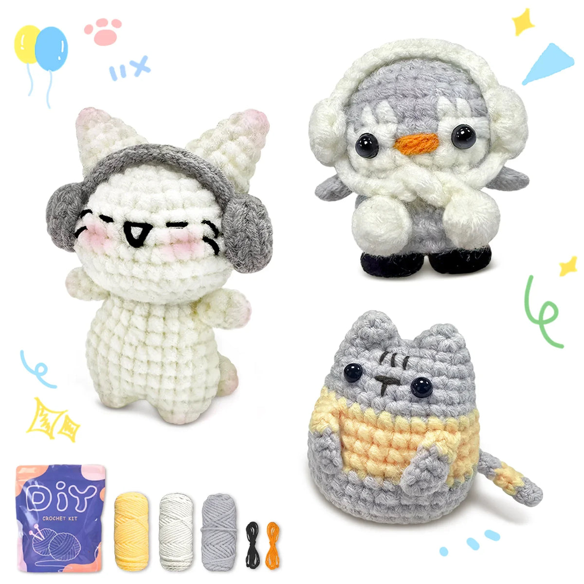 Animal Series Crochet Kit For Beginners Step-By-Step