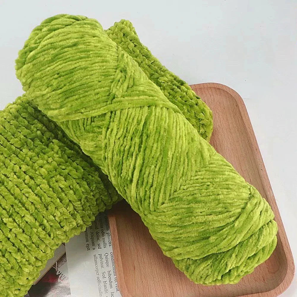 95g Chenille Soft Velvet Yarn For Crochet