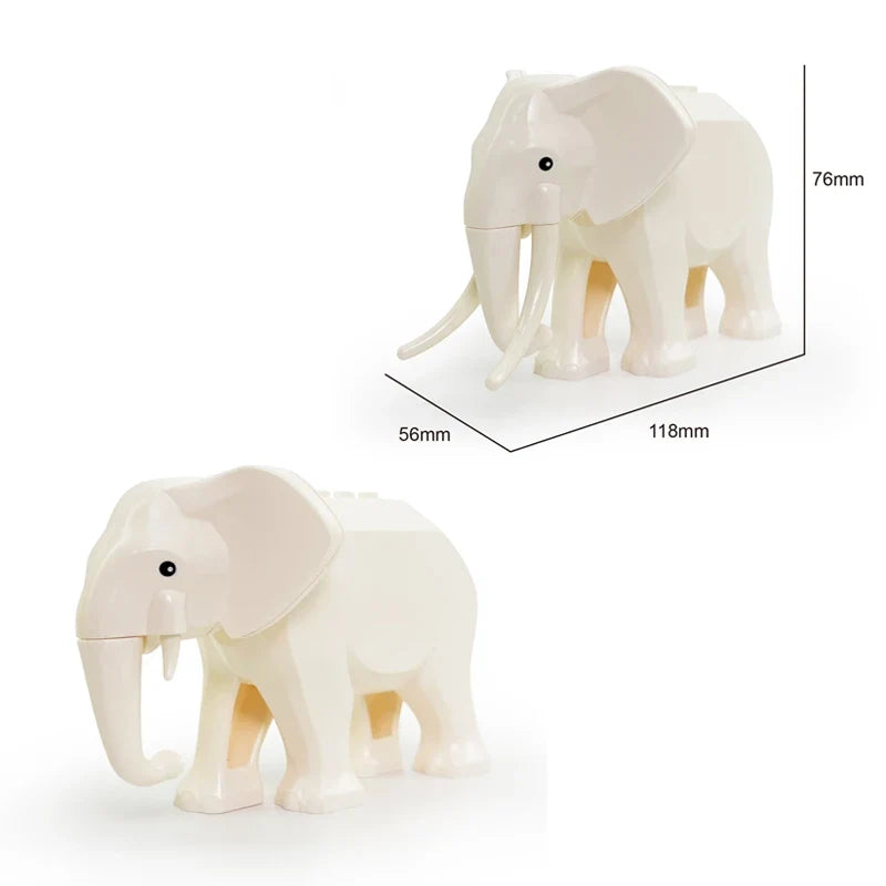 Farm Zoo Animal Building Blocks Educational Set