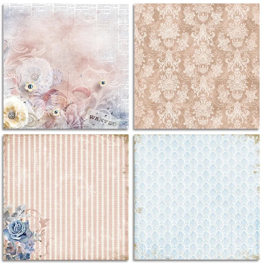 Floral Craft Paper Pad 24 Sheets 6-Inch