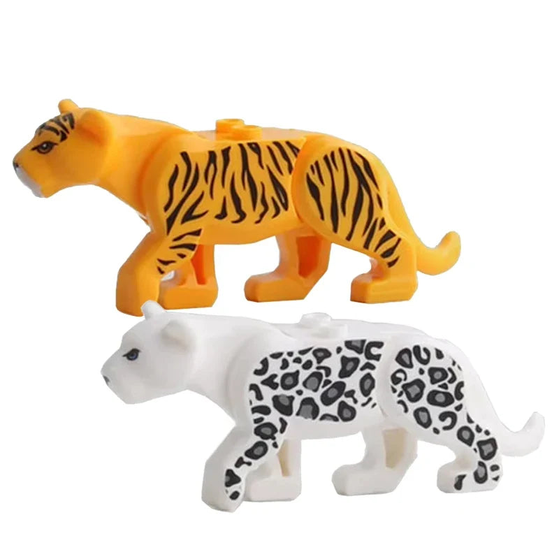 Farm Zoo Animal Building Blocks Educational Set