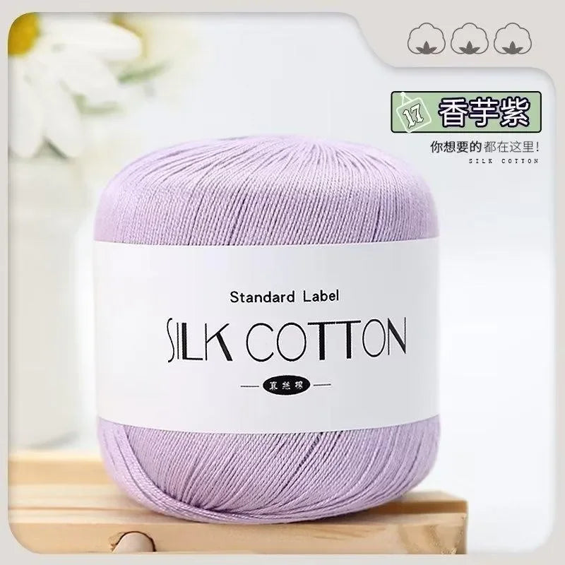 50g Silk Lace Cotton Milk Crochet Yarn