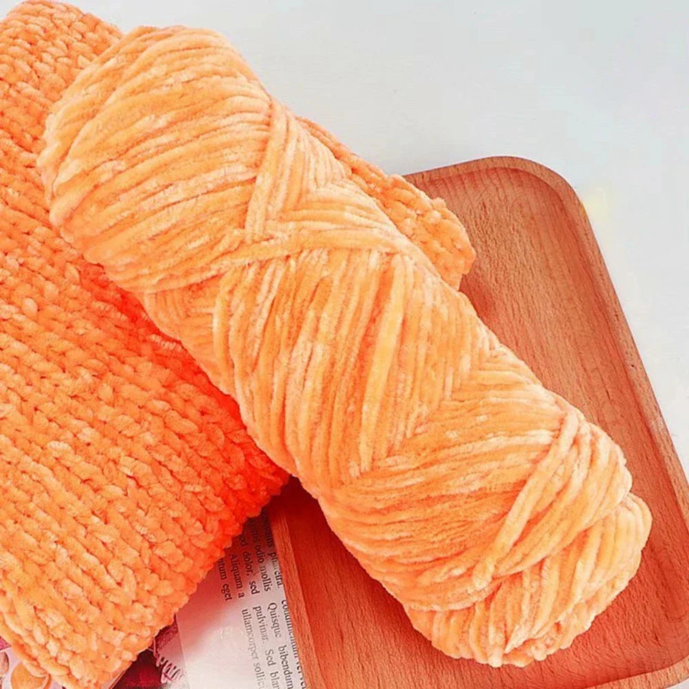 95g Chenille Soft Velvet Yarn For Crochet