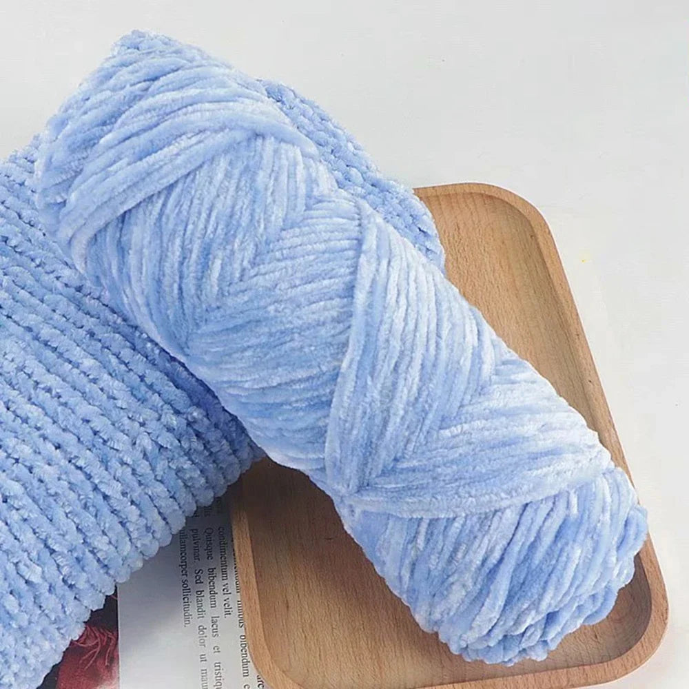 95g Chenille Soft Velvet Yarn For Crochet