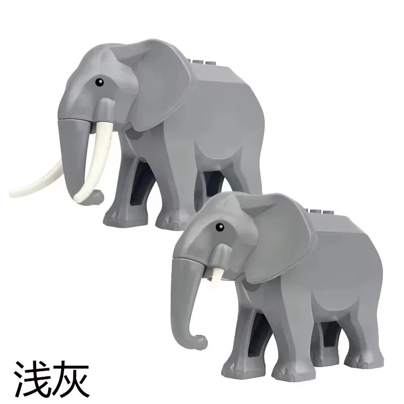 Farm Zoo Animal Building Blocks Educational Set
