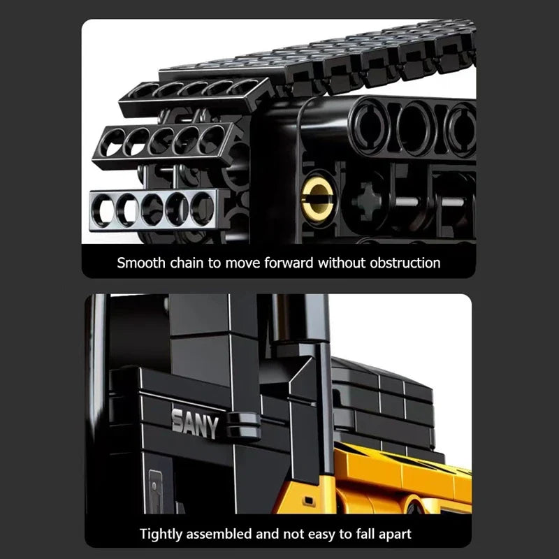 1022-Piece Excavator Construction Building Set