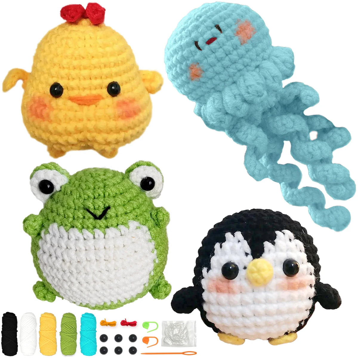 Animal Series Crochet Kit For Beginners Step-By-Step