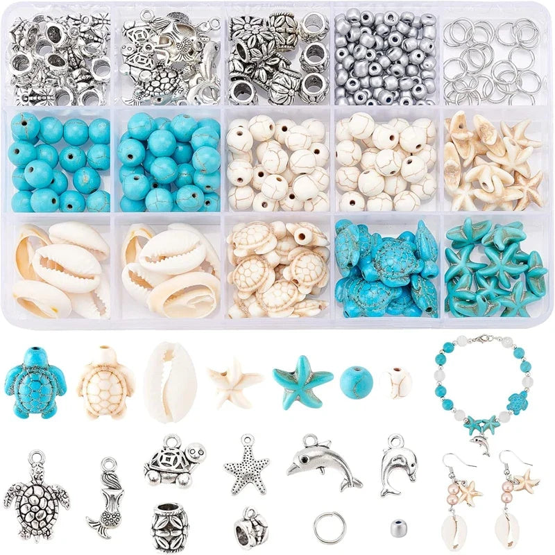 Ocean Summer Friendship Bracelet DIY Clay Bead Kit