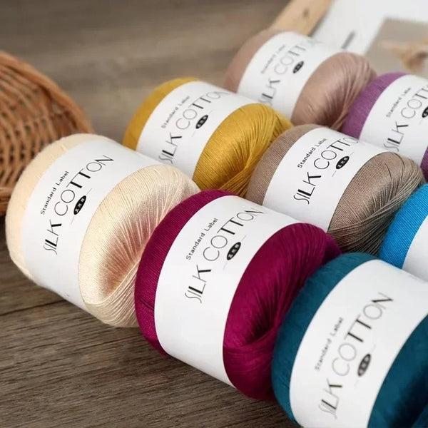 50g Silk Lace Cotton Milk Crochet Yarn