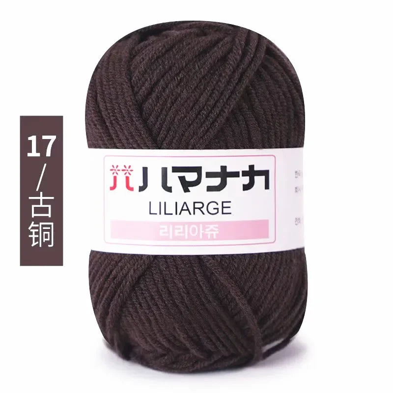 Soft Cotton Velvet Baby Knitting Crochet Yarn