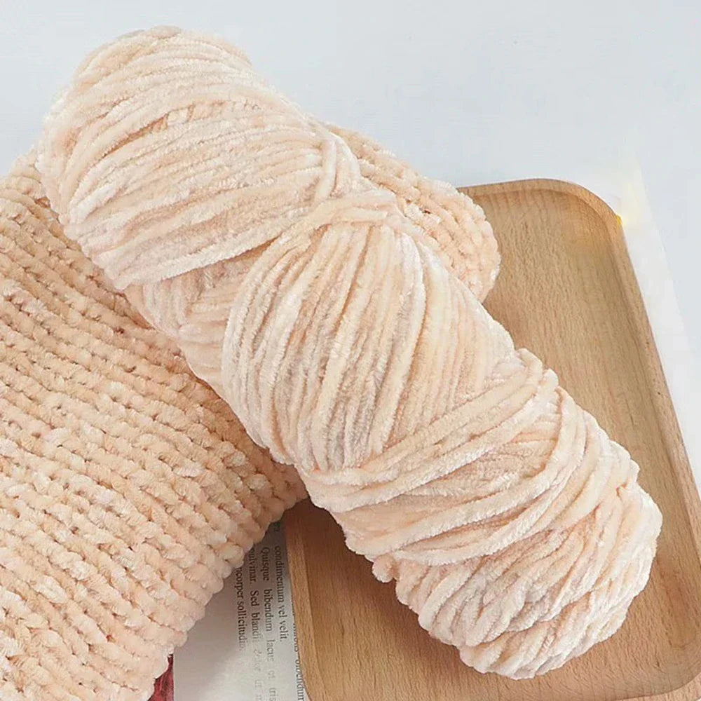 95g Chenille Soft Velvet Yarn For Crochet