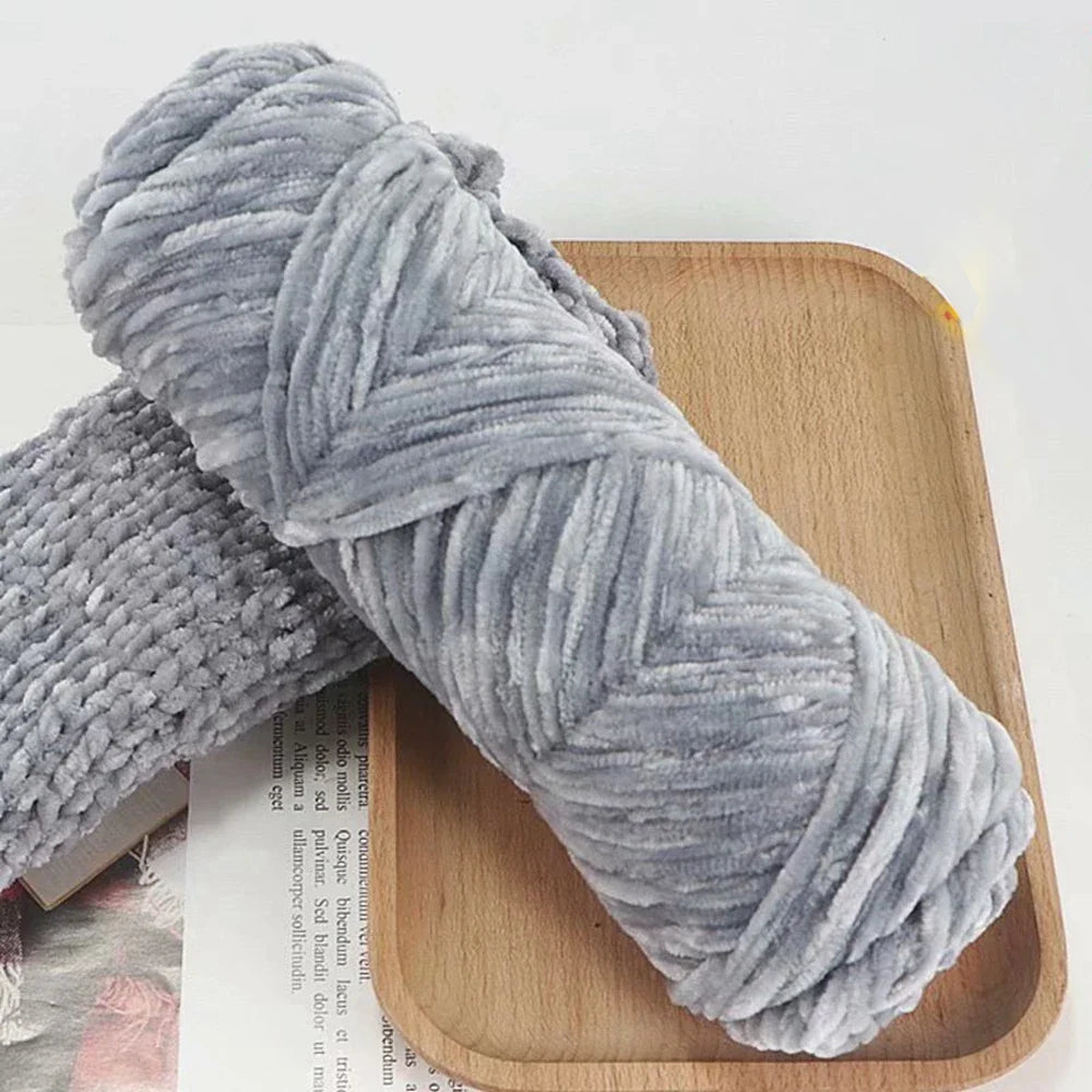 95g Chenille Soft Velvet Yarn For Crochet