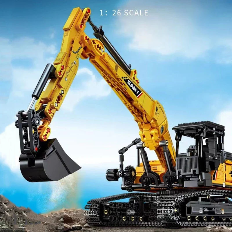 1022-Piece Excavator Construction Building Set
