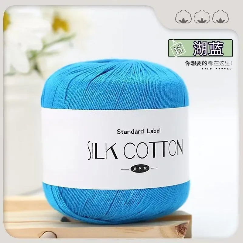 50g Silk Lace Cotton Milk Crochet Yarn