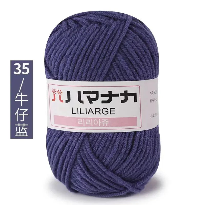 Soft Cotton Velvet Baby Knitting Crochet Yarn