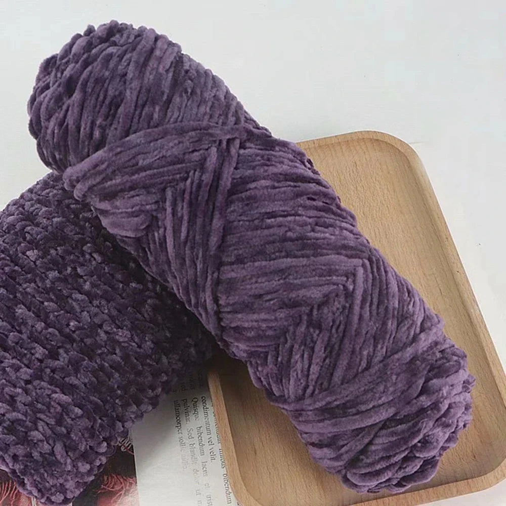 95g Chenille Soft Velvet Yarn For Crochet