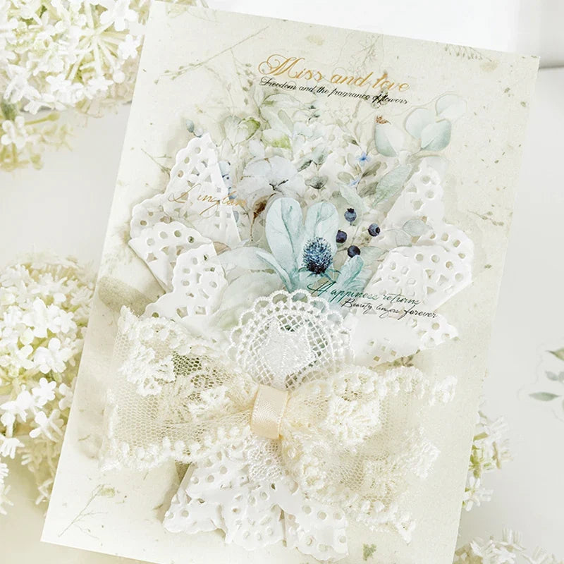 20-Piece Plant Themed DIY Decorative Scrapbook Stickers