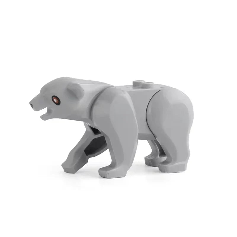 Farm Zoo Animal Building Blocks Educational Set