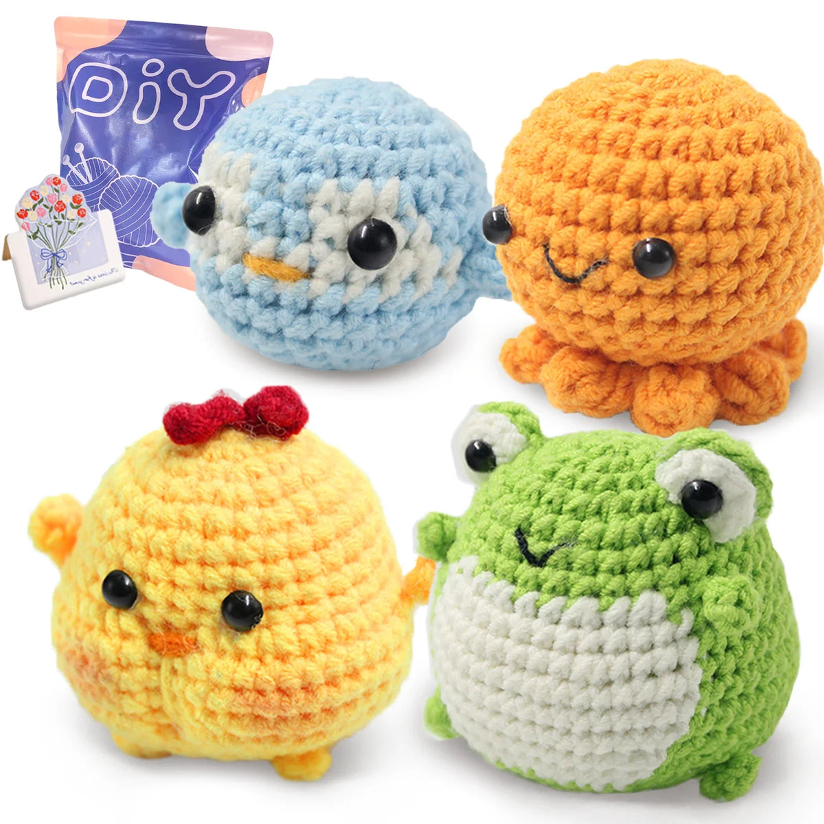 Animal Series Crochet Kit For Beginners Step-By-Step