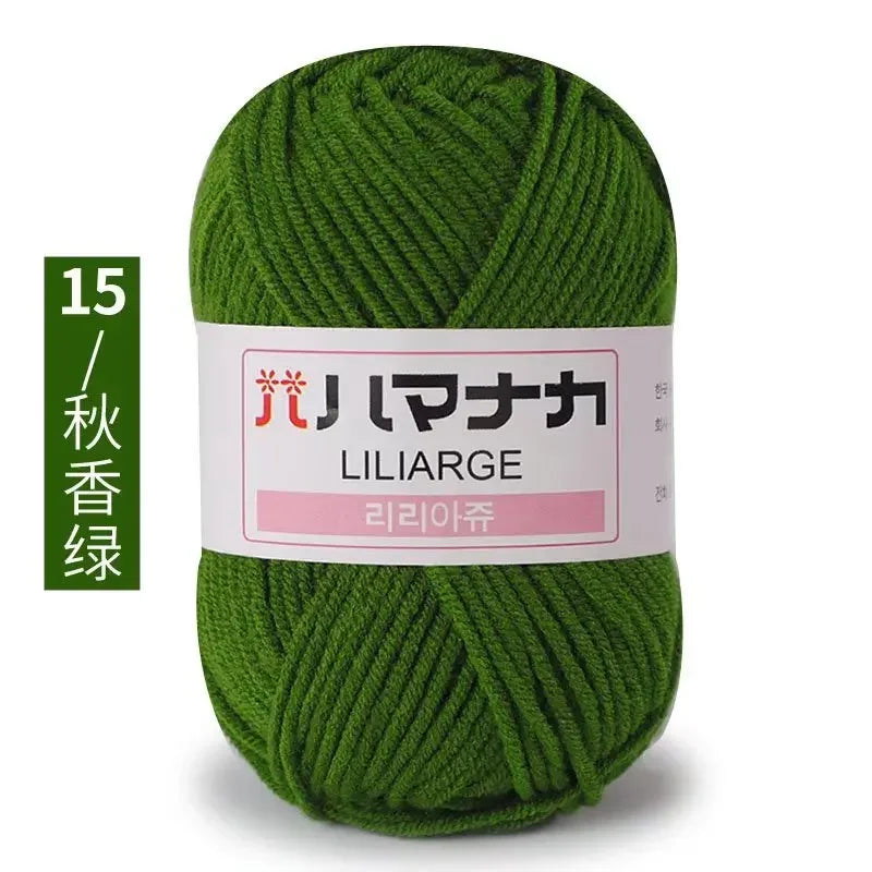 Soft Cotton Velvet Baby Knitting Crochet Yarn