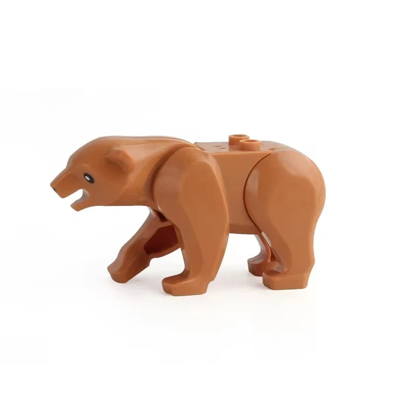 Farm Zoo Animal Building Blocks Educational Set