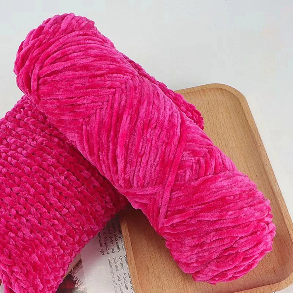 95g Chenille Soft Velvet Yarn For Crochet