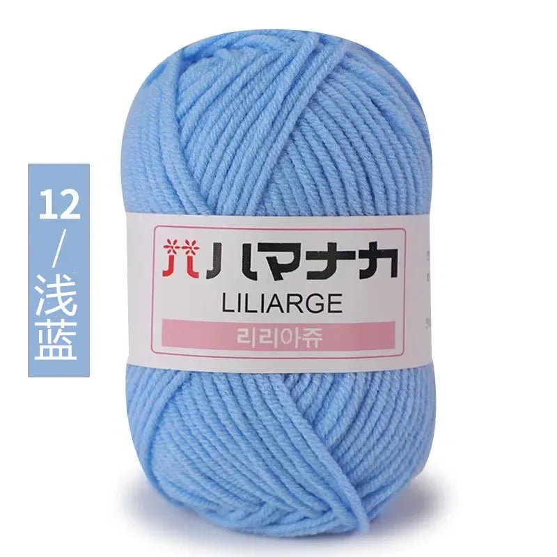 Soft Cotton Velvet Baby Knitting Crochet Yarn