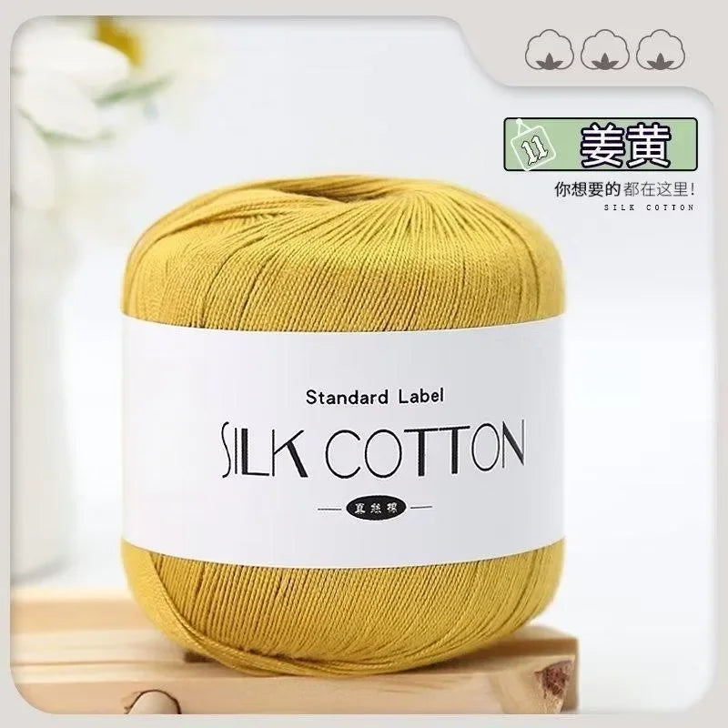 50g Silk Lace Cotton Milk Crochet Yarn