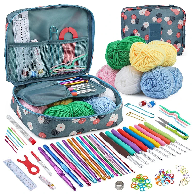 Crochet Hook Set With Knitting Accessories Bag