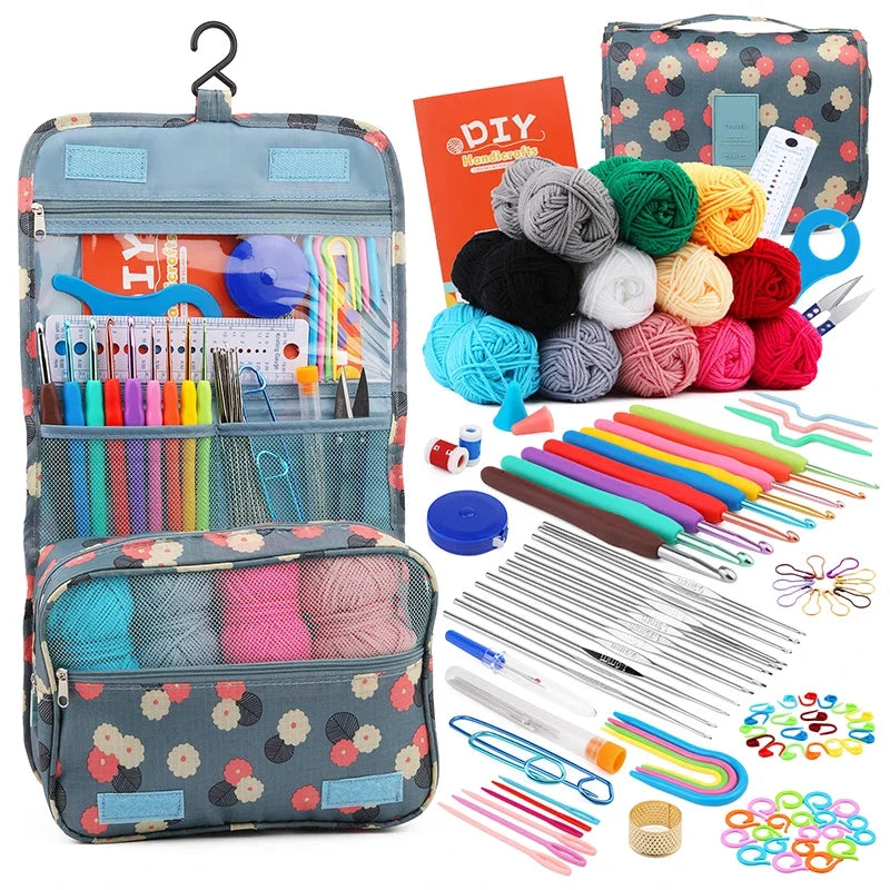 Crochet Hook Set With Knitting Accessories Bag