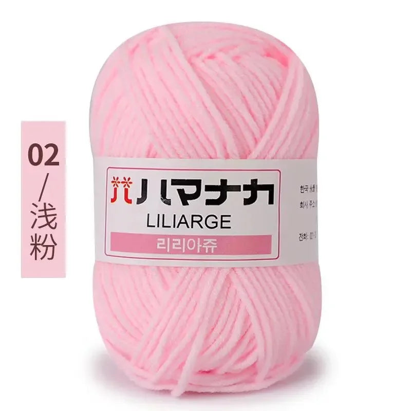 Soft Cotton Velvet Baby Knitting Crochet Yarn