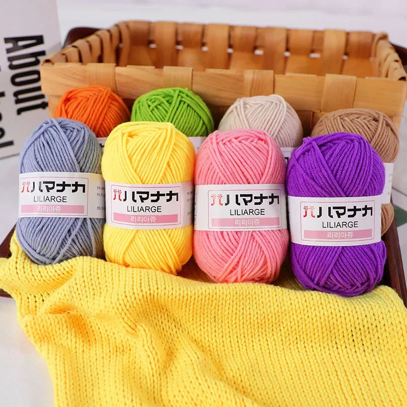 Soft Cotton Velvet Baby Knitting Crochet Yarn