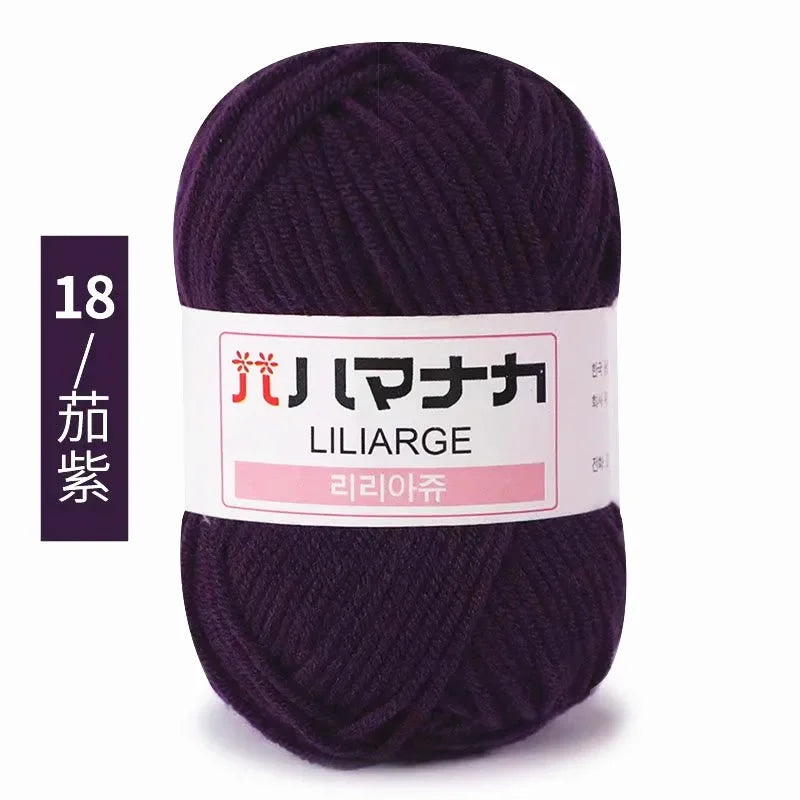 Soft Cotton Velvet Baby Knitting Crochet Yarn