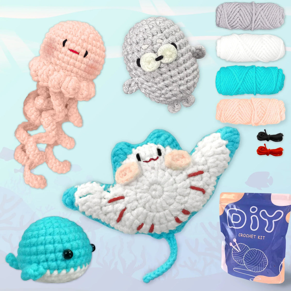 Animal Series Crochet Kit For Beginners Step-By-Step
