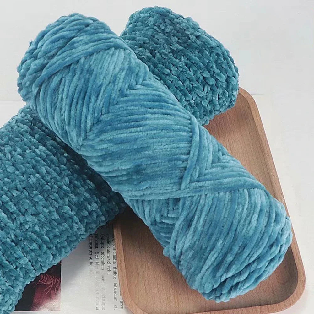 95g Chenille Soft Velvet Yarn For Crochet
