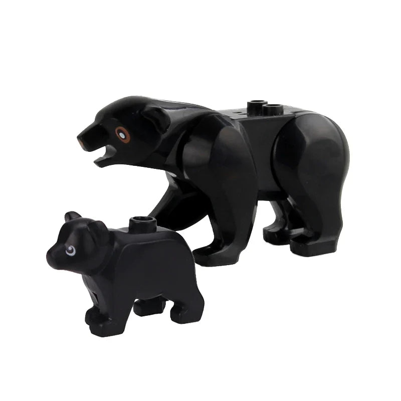 Farm Zoo Animal Building Blocks Educational Set