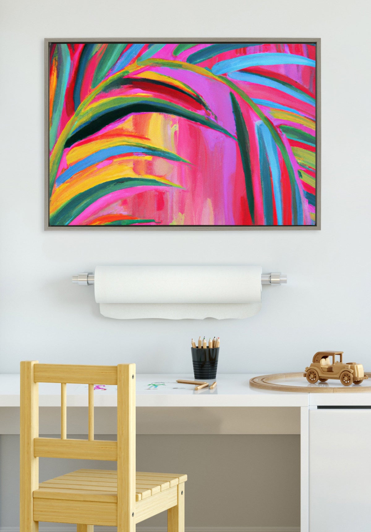 Sylvie Blank Framed Canvas 23x33 Inch Painting