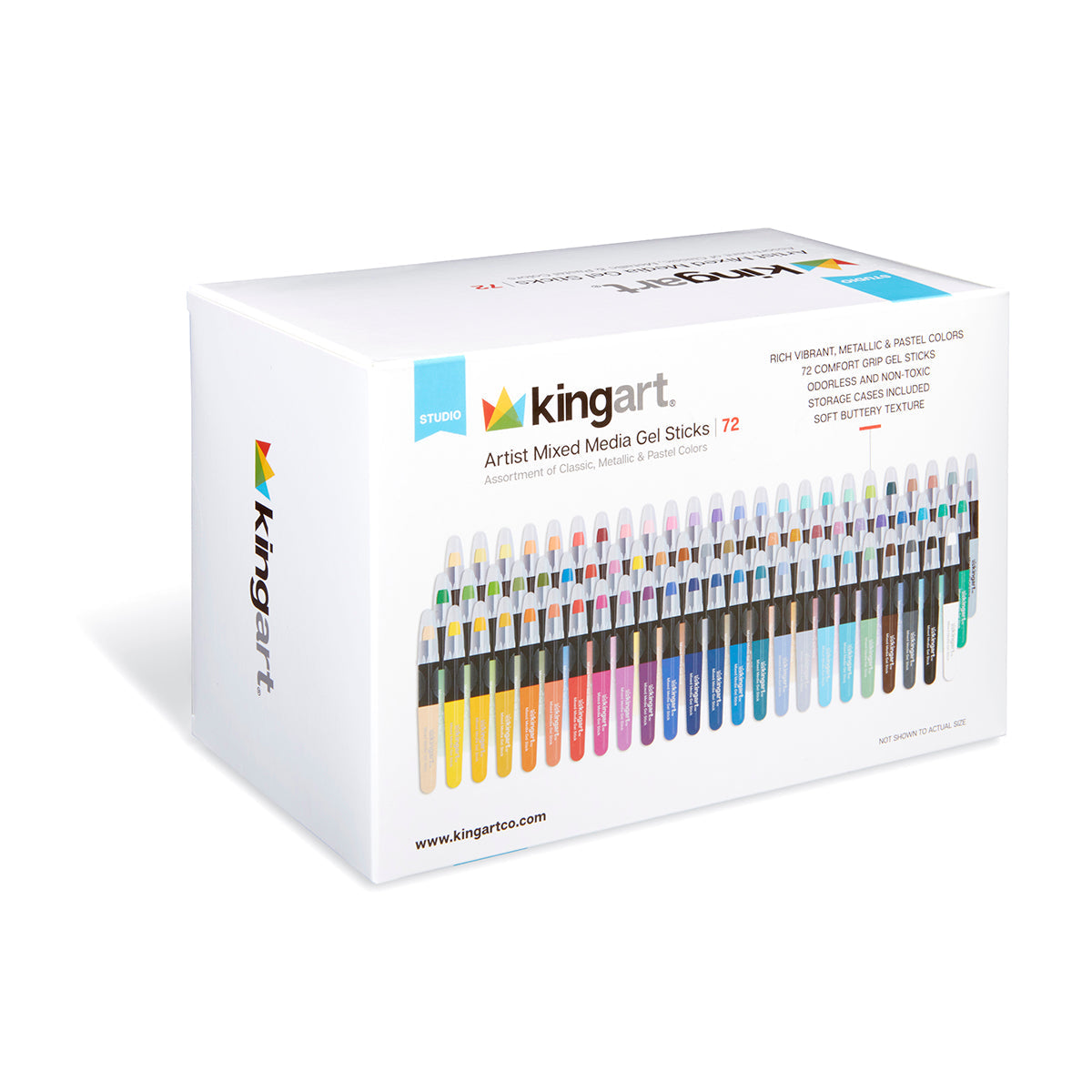 Mixed Media Gel Stick Crayons 72 Color Set