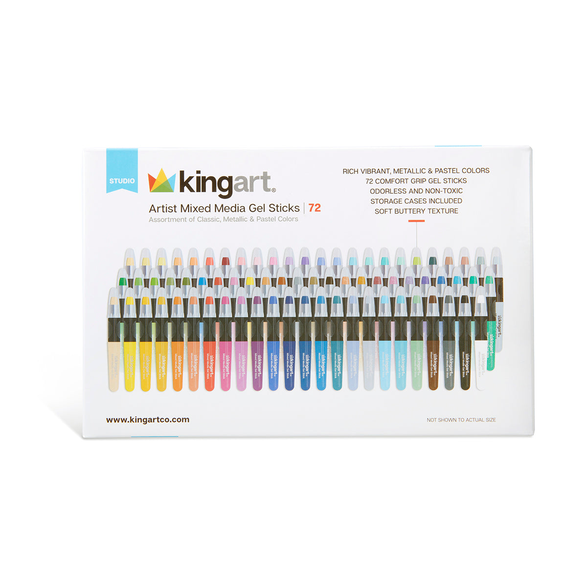 Mixed Media Gel Stick Crayons 72 Color Set