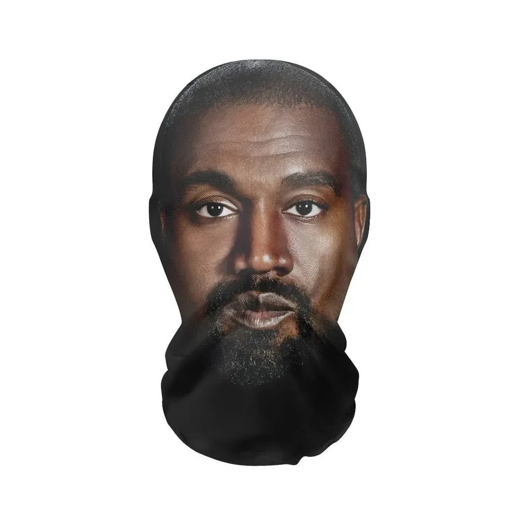 Realistic 3D Celebrity Face Mask | Full Face Nylon Cosplay Headgear for Halloween